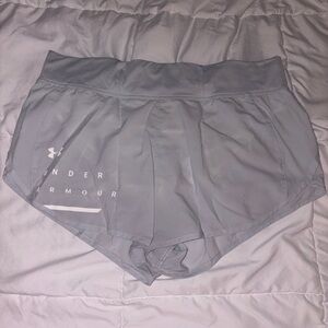 Under Armour Gray Athletic Shorts Moisture-Wicking Performance